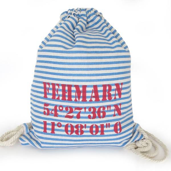 Sonia Originelli City-Turnbeutel "Fehmarn" Maritim Strand Beach Rucksack