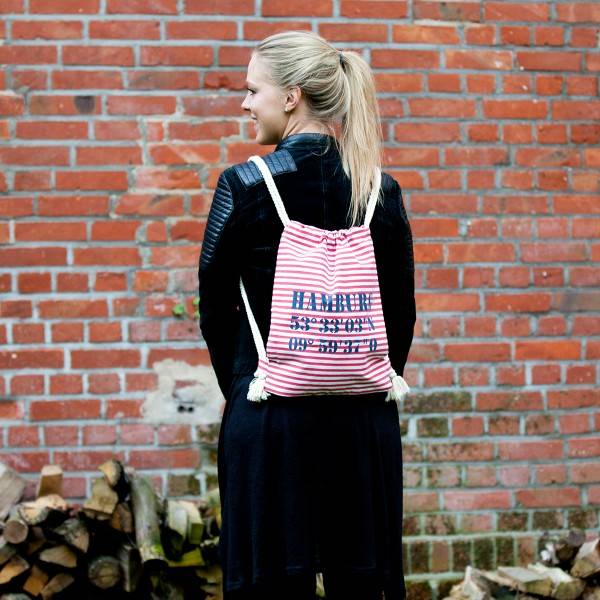 Sonia Originelli City-Turnbeutel "Norderney" Maritim Strand Beach Rucksack