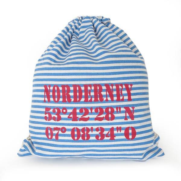 Sonia Originelli City-Turnbeutel "Norderney" Maritim Strand Beach Rucksack