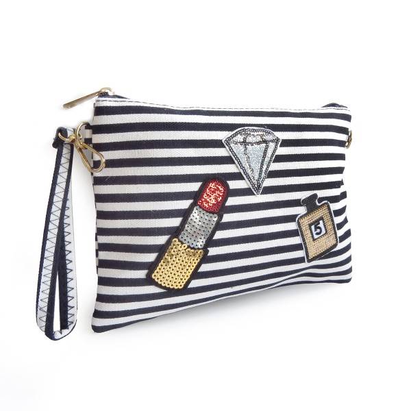 Sonia Originelli Clutch Kosmetiktasche "Diamant" Schminktasche Bag