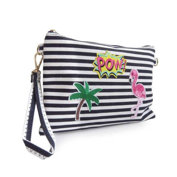 Sonia Originelli Clutch Kosmetiktasche "Flamingo" Schminktasche