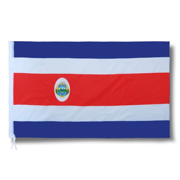 Sonia Originelli Costa Rica Fahne Flagge 90 x 150 cm Fanartikel Hissfahne Ösen WM EM