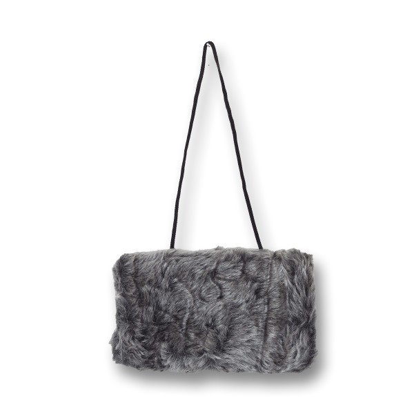 Sonia Originelli Damenmuff Portemonnaie Handwärmer Kordelband Fellmuff