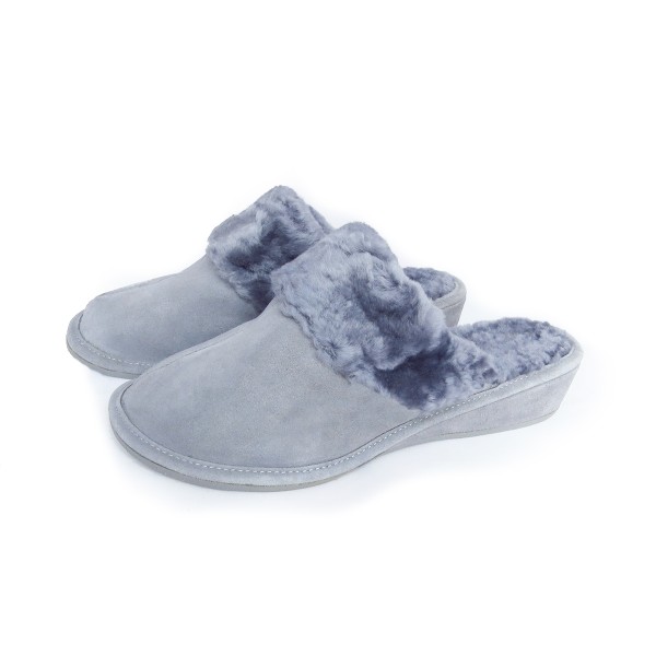 Sonia Originelli Damenpantoffel Schuhe Schaf Lammfell EVA Sohle Leder