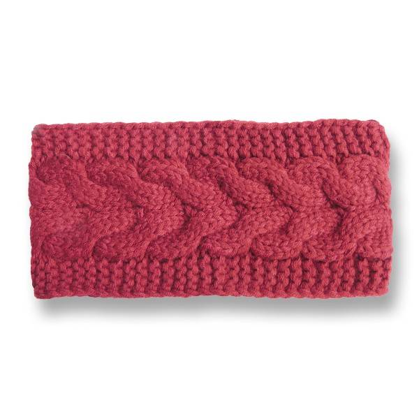 Sonia Originelli Damenstirnband Gestrickt Zopfstrick Klassisch Chic