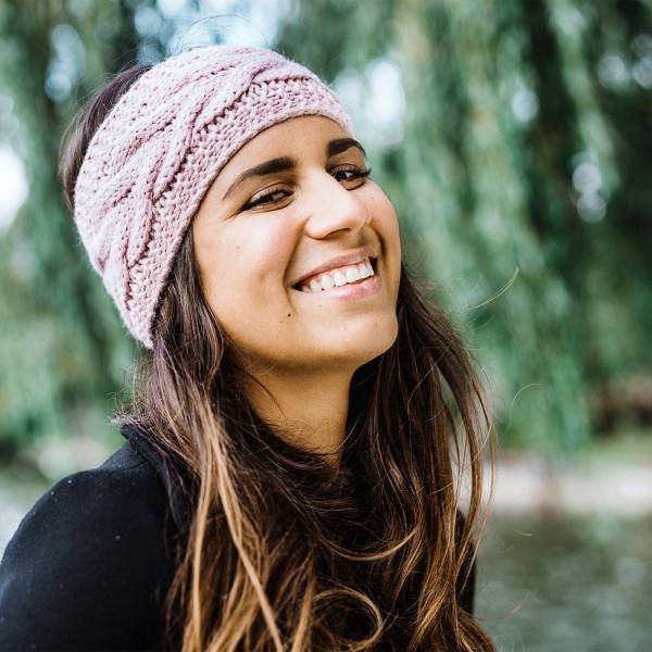 Sonia Originelli Damenstirnband Gestrickt Zopfstrick Klassisch Chic