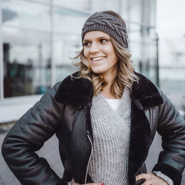 Sonia Originelli Damenstirnband Gestrickt Zopfstrick Klassisch Chic