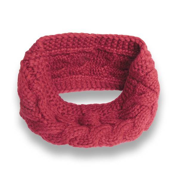 Sonia Originelli Damenstirnband gestrickt Zopfstrick klassisch chic