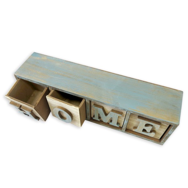 Sonia Originelli Dekoration Box "Home" Shabby Chic Organizer Schublade