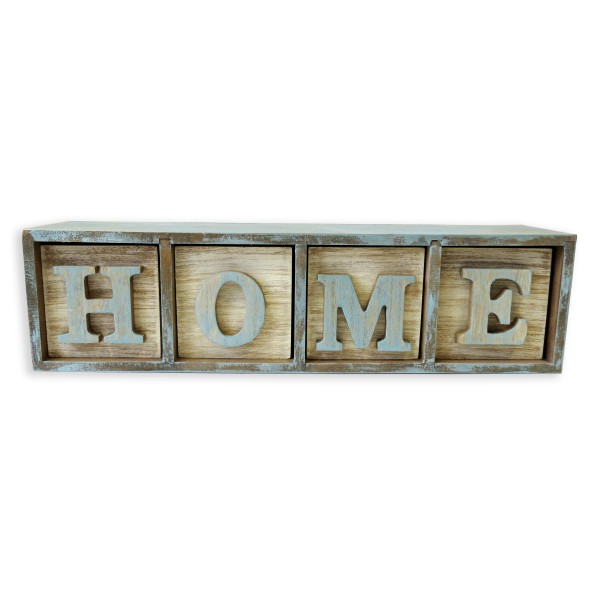 Sonia Originelli Dekoration Box "Home" Shabby Chic Organizer Schublade