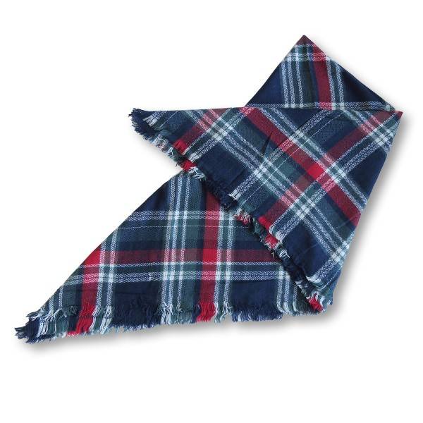 Sonia Originelli Dreiecksschal XXL Tuch Mit Fransen Karo Kariert Blogger Super Kuschelig