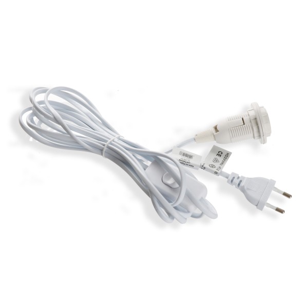 Sonia Originelli Elektro Kabel 4 Meter Zuleitung Weihnachtsstern Schalter EU