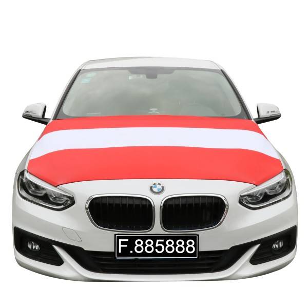 Sonia Originelli EM Fußball "Österreich" Austria Motorhauben Überzieher Auto Flagge