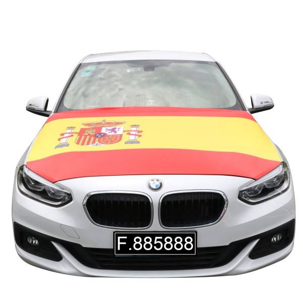 Sonia Originelli EM Fußball "Spanien" Spain Espana Motorhauben Überzieher Auto Flagge