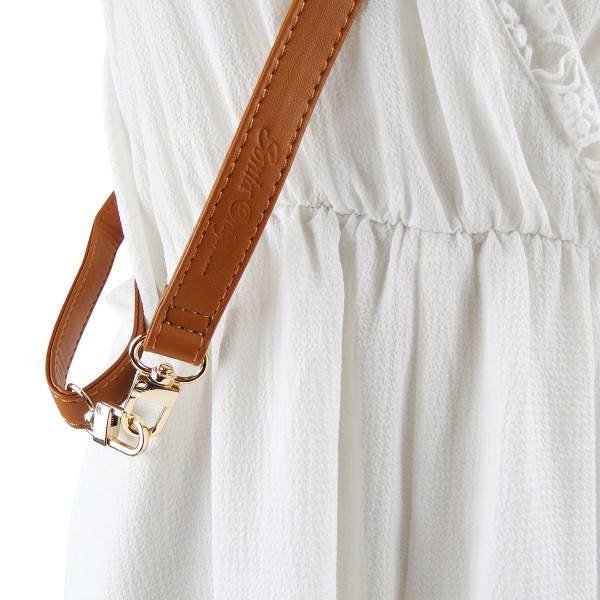 Sonia Originelli Ersatzband Strap PU-Leder Zum Umhängen Für Handyketten Und Taschen Ersatzschnur