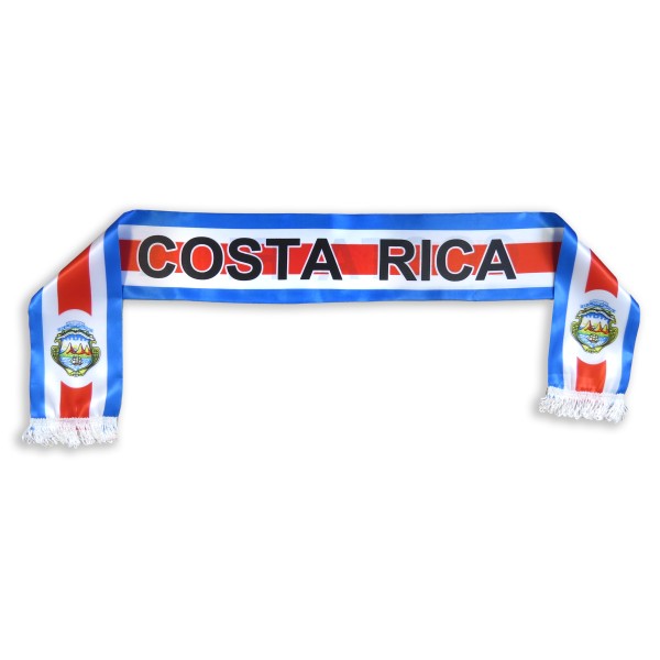 Sonia Originelli Fan-Paket "Costa Rica" WM EM Fußball Schal Hawaiikette Hut Schweissband Fahne Iro Perücke