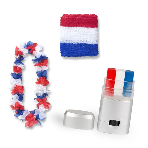 Sonia Originelli Fan-Paket Girls EM "Panama" Fußball Hawaiikette Schminke Schweißband