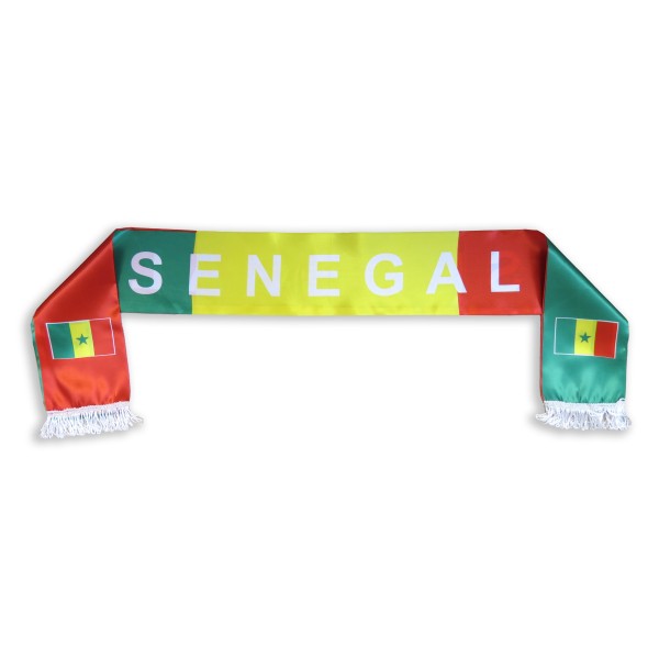 Sonia Originelli Fan-Paket "Senegal" WM EM Fußball Schal Hawaiikette Hut Schweissband Fahne Perücke