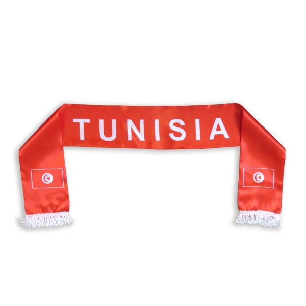 Sonia Originelli Fan-Paket "Tunesien" Tunisia WM EM Fußball Schal Hawaiikette Hut Schweissband Fahne Perücke