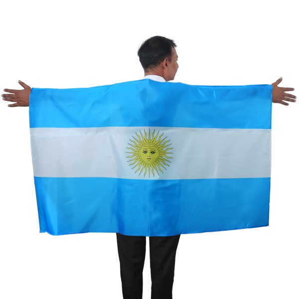 Sonia Originelli Fan Poncho "Argentinien" Argentina Umhang Flagge Fußball WM Länder Cape