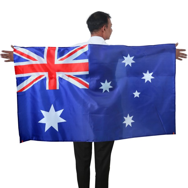 Sonia Originelli Fan Poncho "Australien" Australia Umhang Flagge Fußball WM Länder Cape