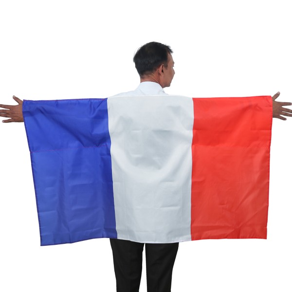 Sonia Originelli Fan Poncho "Frankreich" France Umhang Flagge Fußball WM Länder Cape