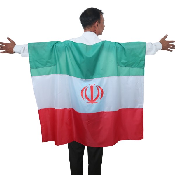 Sonia Originelli Fan Poncho "Iran" Umhang Flagge Fußball WM Länder Cape