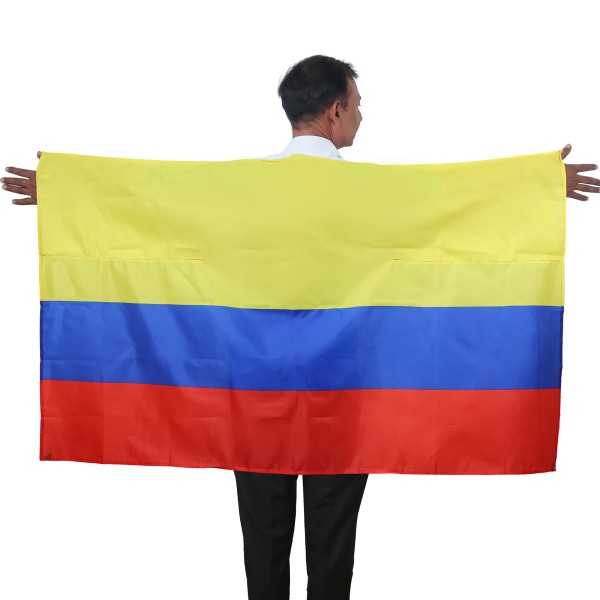 Sonia Originelli Fan Poncho "Kolumbien" Colombia Umhang Flagge Fußball WM Länder Cape