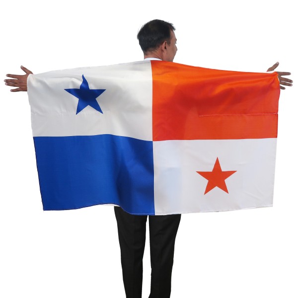 Sonia Originelli Fan Poncho "Panama" Umhang Flagge Fußball WM Länder Cape