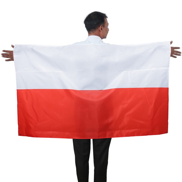 Sonia Originelli Fan Poncho "Polen" Poland Polska Umhang Flagge Fußball WM Länder Cape