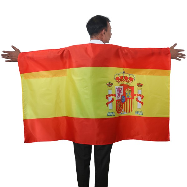 Sonia Originelli Fan Poncho "Spanien" Spain Umhang Flagge Fußball WM Länder Cape