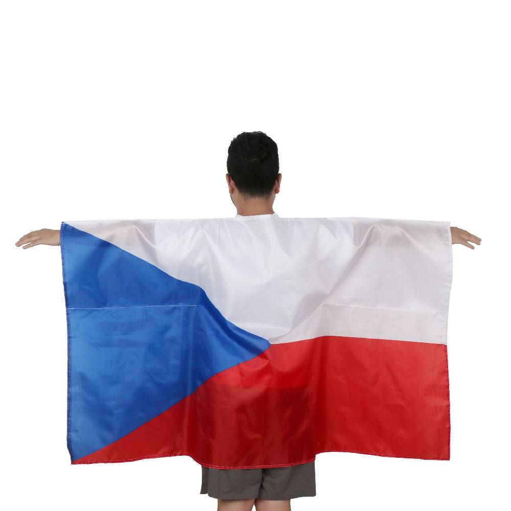 Sonia Originelli Fan Poncho "Tschechien" Czech Republic Umhang Flagge Fußball WM Länder
