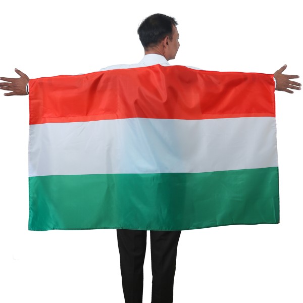 Sonia Originelli Fan Poncho "Ungarn" Hungary Umhang Flagge Fußball WM Länder