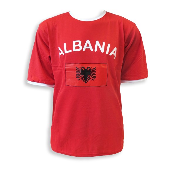 Sonia Originelli Fan-Shirt "Albania" Unisex Fußball WM EM Herren T-Shirt