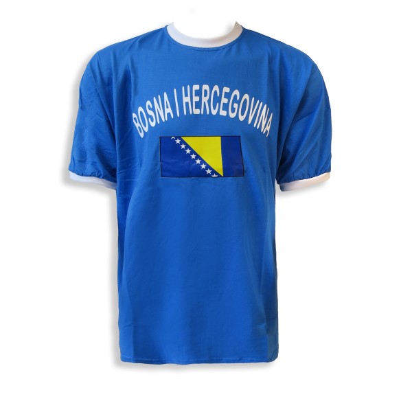 Sonia Originelli Fan-Shirt "Bosna Hercegovina" Unisex Fußball WM EM Herren T-Shirt
