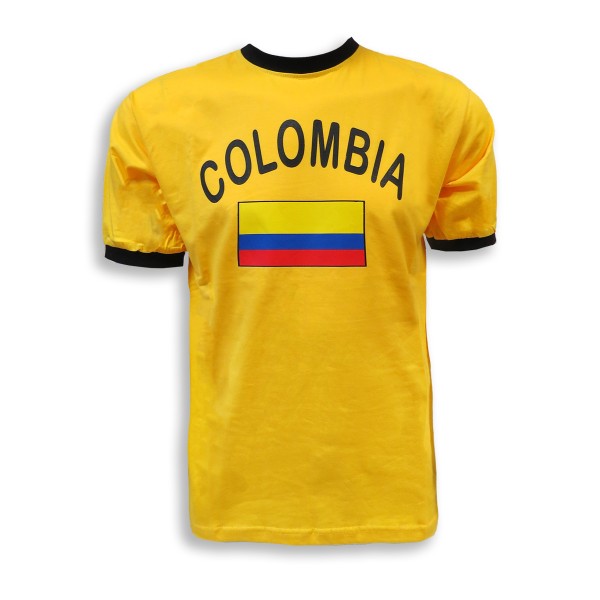 Sonia Originelli Fan-Shirt "Colombia" Unisex Fußball WM EM Herren T-Shirt