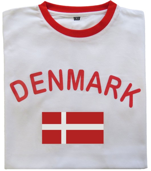 Sonia Originelli Fan-Shirt "Denmark" Unisex Fußball WM EM Herren T-Shirt