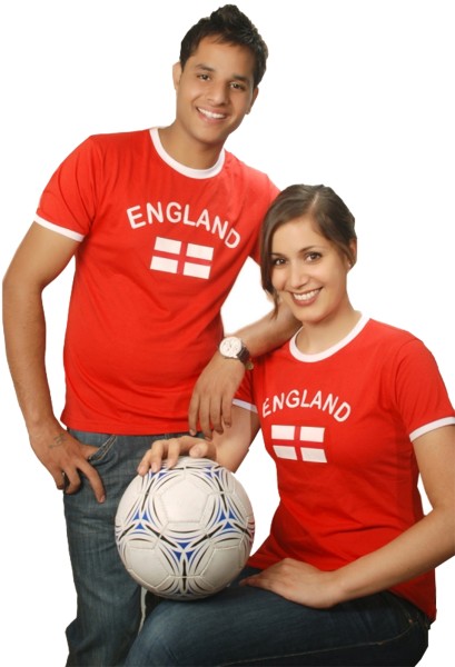 Sonia Originelli Fan-Shirt "England" Unisex Fußball WM EM Herren T-Shirt