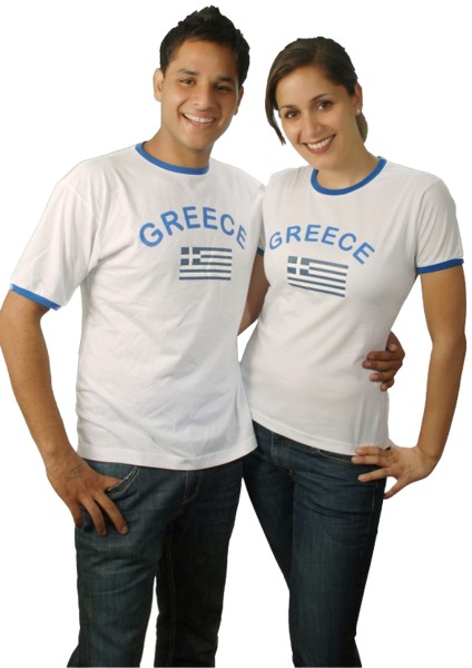 Sonia Originelli Fan-Shirt "Greece" Unisex Fußball WM EM Herren T-Shirt