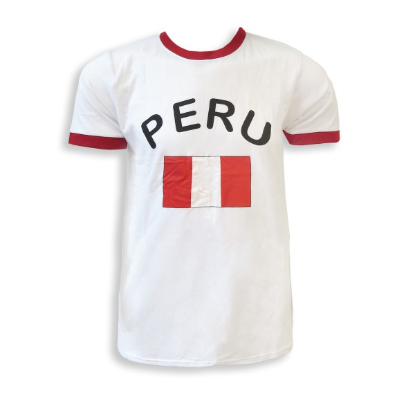Sonia Originelli Fan-Shirt "Peru" Unisex Fußball WM EM Herren T-Shirt