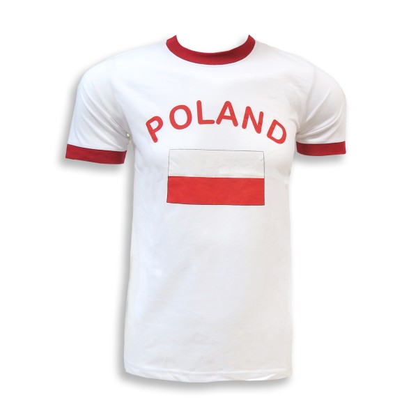 Sonia Originelli Fan-Shirt "Polska" Unisex Fußball WM EM Herren T-Shirt