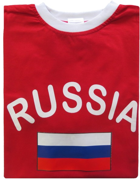 Sonia Originelli Fan-Shirt "Russia" Unisex Fußball WM EM Herren T-Shirt