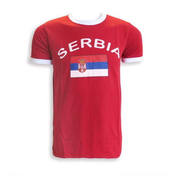 Sonia Originelli Fan-Shirt "Serbia Logo" Unisex Fußball WM EM Herren T-Shirt