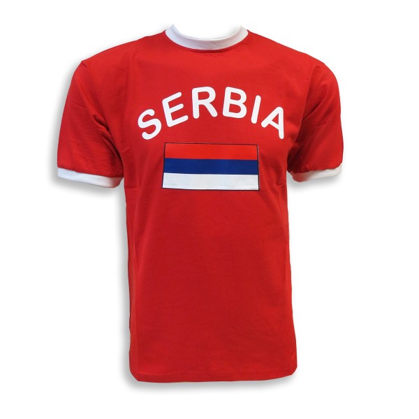 Sonia Originelli Fan-Shirt "Serbia" Unisex Fußball WM EM Herren T-Shirt