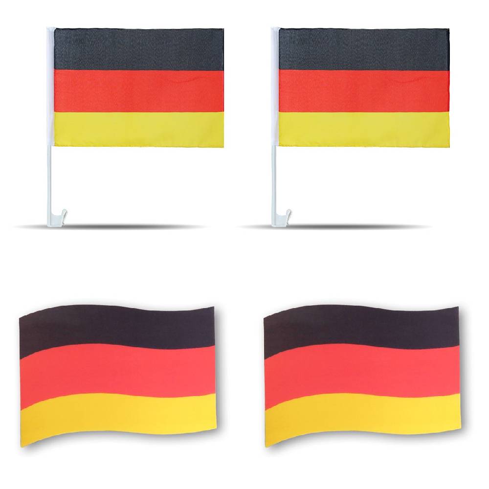 Sonia Originelli Fanpaket Fürs Auto EM "Deutschland" Germany Fußball Flaggen 3D Magnet Fahren