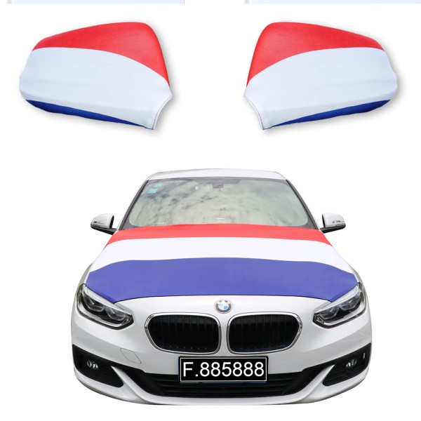 Sonia Originelli Fanset Auto EM "Niederlande" Netherlands Fußball Motorhaube Außenspiegel Flagge