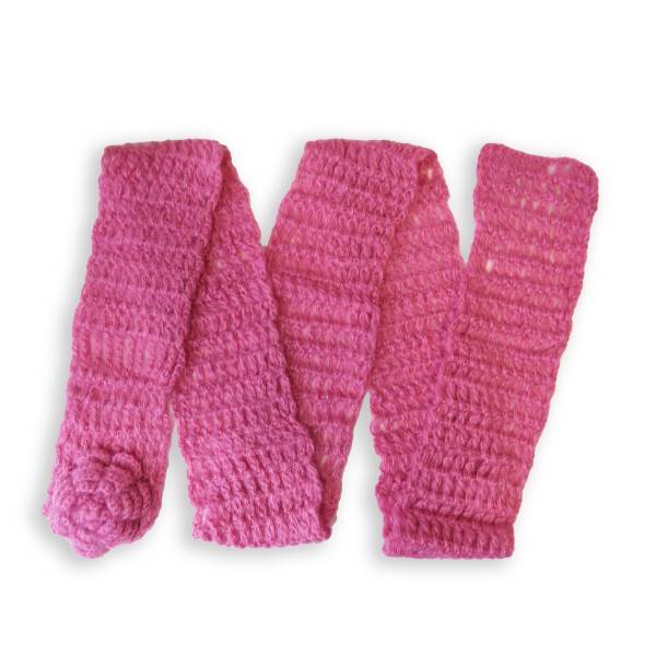 Sonia Originelli Filigraner Damenschal Strick Mit Blumenapplikation