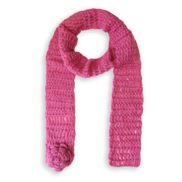 Sonia Originelli Filigraner Damenschal Strick mit Blumenapplikation Sonia Originelli Filigraner Damenschal Strick mit Blumenapplikation