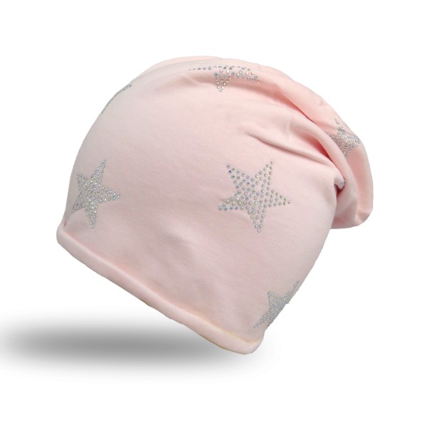Sonia Originelli Fleece Beanie "Mini Stars Fleece" Stern Winter Mütze Premium