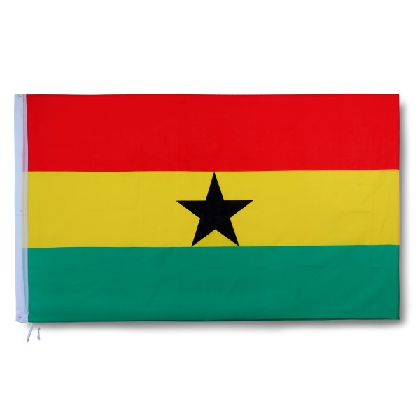 Sonia Originelli Ghana Fahne Flagge 90 x 150 cm Fanartikel Hissfahne WM EM